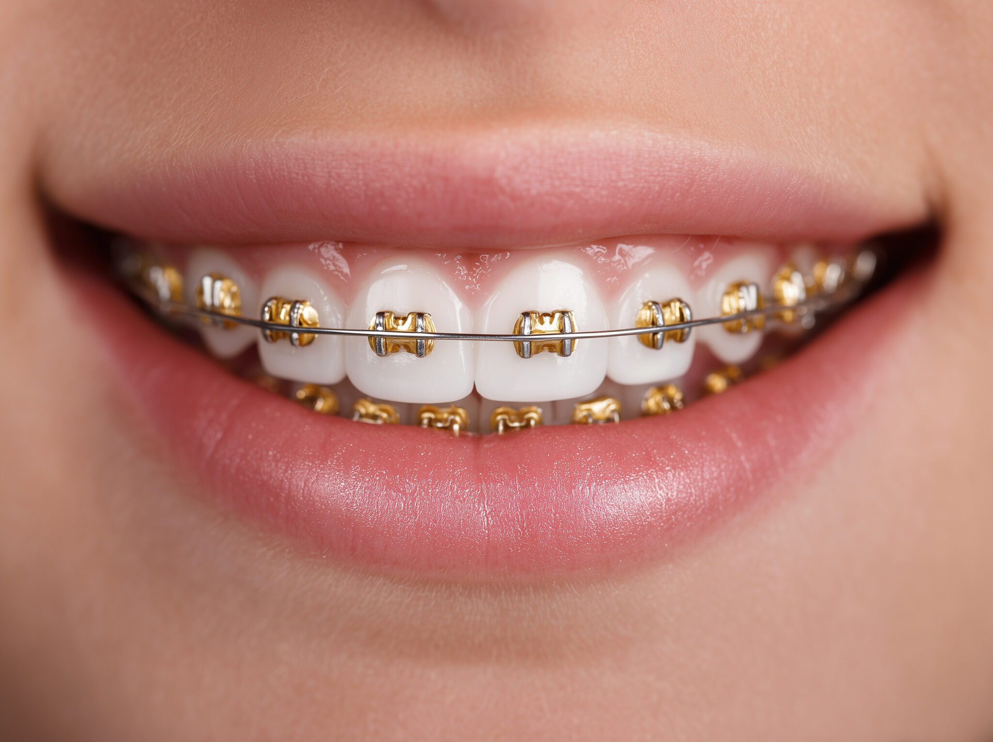 Gold-plated braces